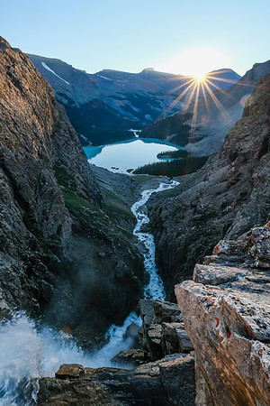 Sunrise on the incredible Upper Martin Creek waterfall.