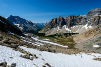 Phil ascends the west side of Quartzite Col.