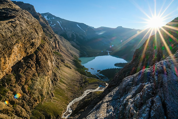 Sunrise on the incredible Upper Martin Creek waterfall.