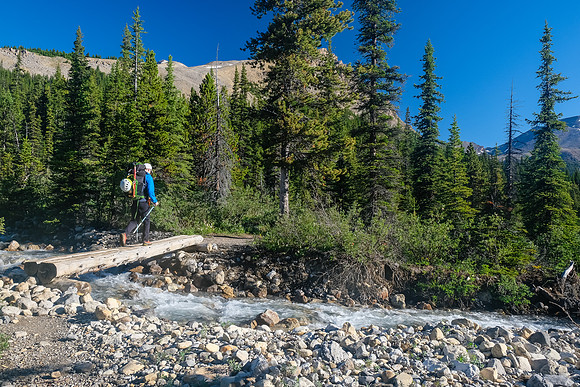 Crossing Mosquito Creek.