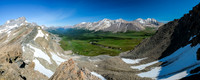 Views down and across the Siffleur River valley from Quartzite Col include Clearwater and Willingdon