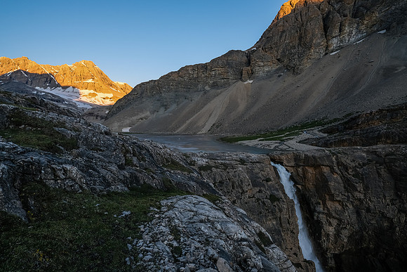 Sunrise on the incredible Upper Martin Creek waterfall.