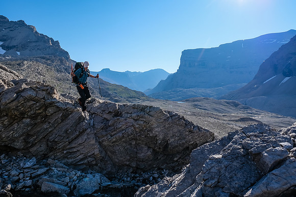 Exiting the Upper Martin Creek valley.