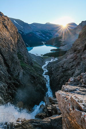 Sunrise on the incredible Upper Martin Creek waterfall.