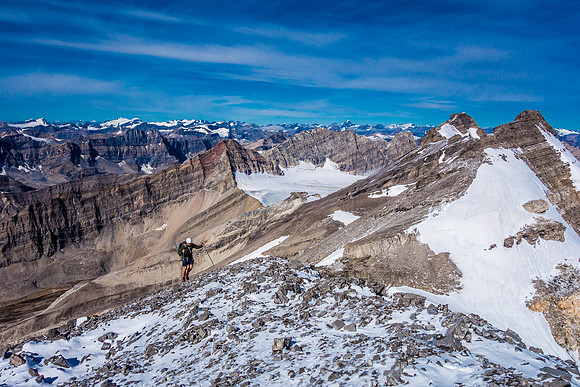 Eric comes up to the summit.