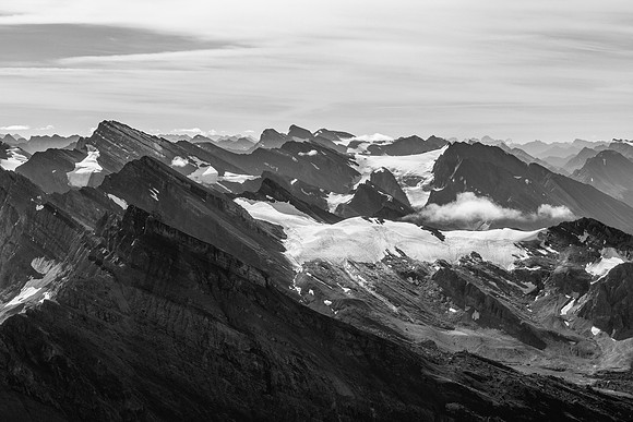 Deluc, Cataract at left with Douglas and Drummond at center distance.