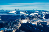 The clouds continue to thin in this view towards the Lake Louise peaks.