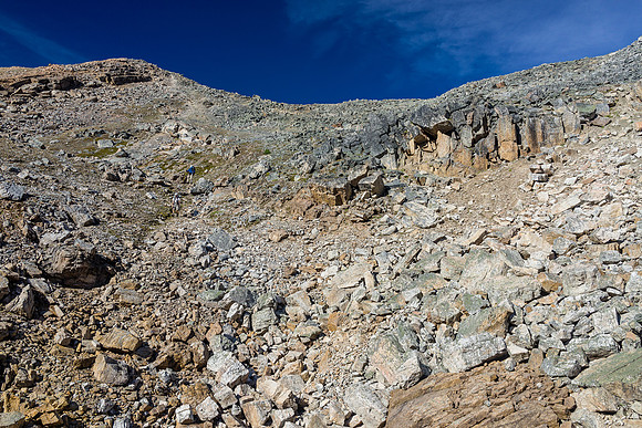 Descending from Quartzite Col.