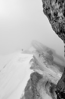 More foggy scenery from the south ridge ascent.