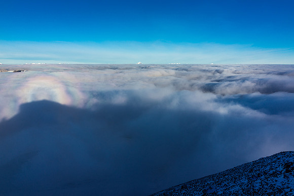 Broken spectre is a rare thing to experience in the Rockies.