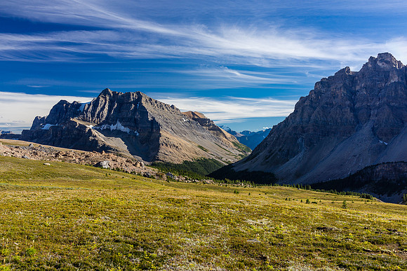 Noseeum rises over Mosquito Creek. Puzzle Peak to our right here.