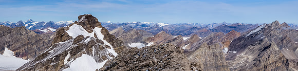 Forbes, Lyells, Columbia and other giants show up behind Willingdon. Recondite on the right.