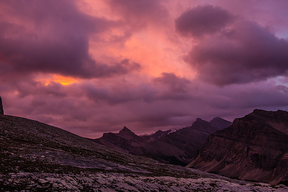 Sunrise is pretty intense over Upland and Devon Lakes.