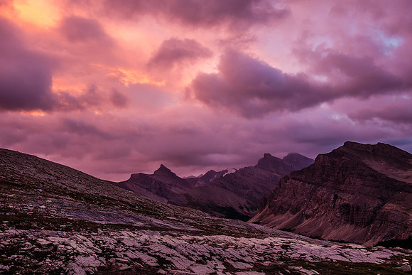 Sunrise is pretty intense over Upland and Devon Lakes.