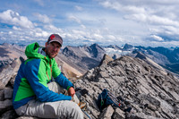 Vern on the summit of Devon Mountain.