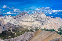Willingdon (L), Crown and Tower (R) from the summit. They look dry! For now anyway.