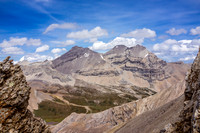 A view through a gap in the ridge of Willingdon (L), Crown and Tower (R)