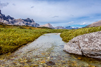 Crossing another tributary of the Siffleur River.