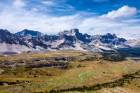 Looking back across the Siffleur River Valley towards Watermelon Peak.