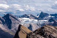 The obvious forms of Deluc, Little Cataract and Cataract Peak.