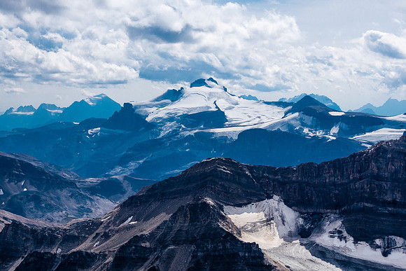 View towards Mount Hector.