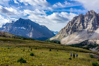 Looking back at our approach route from the Mosquito Creek Valley.