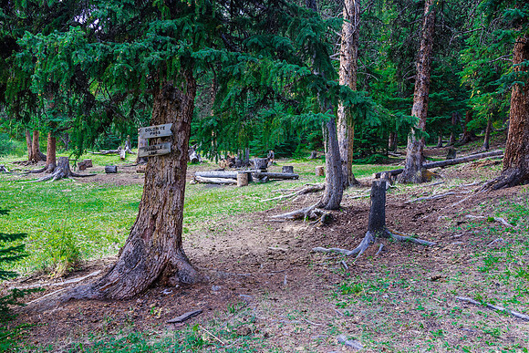 The Isabella Lake warden cabin.