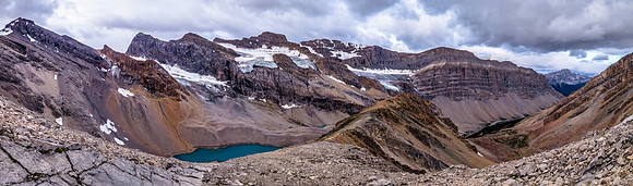 Looking back down the lower SW ridge.
