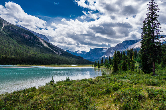 The best view of Isabella Lake that you get from the trail near the campground.