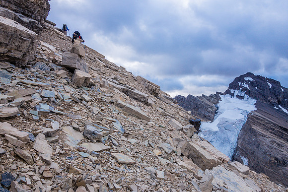 The terrain starts to fall apart.