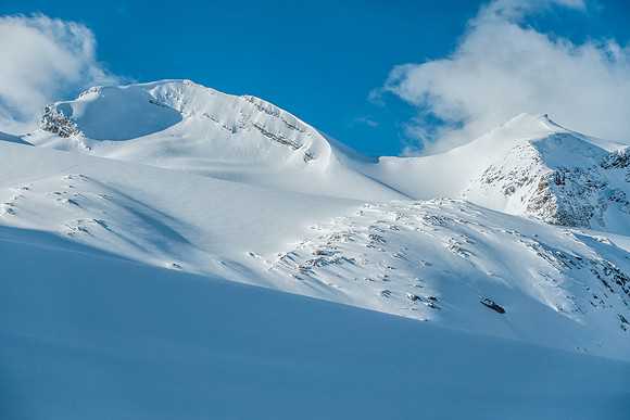 Ascending towards Mount Baker.
