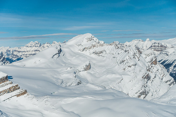 Patterson is another gorgeous Wapta peak - the furthest northerly one with some serious avy terrain especially on the lower approach.