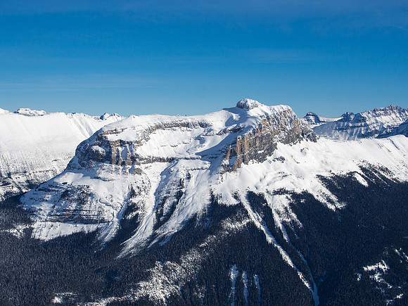 Wapta Mountain looks gorgeous from this angle. Hard to believe that the scramble route goes right up this side too!