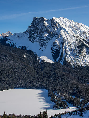 Emerald Lake Lodge sits comfortably beneath a brooding Walcott Peak. I've stayed there and can highly recommend it.