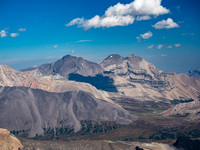 Looking east to Mount Willingdon, Crown and South Tower (L to R) across the Siffleur River Valley.