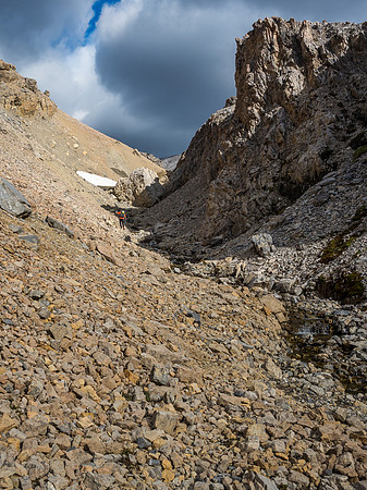 I remember having fun skiing down this feature as part of the Dolomite Circuit back in March of 2008.