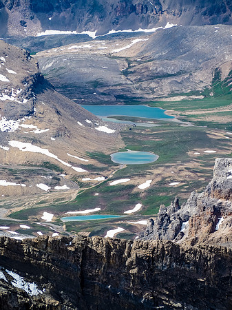 Looking over the Dolomite Creek approach to Lake Katherine at top and Helen Ridge just beyond.