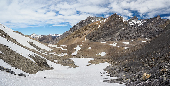 Looking back as we start up Watermelon, at our next objective for the day - Bobac Mountain.