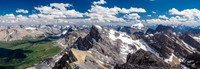 Looking directly southeast over Watermelon Peak towards Mount Hector.