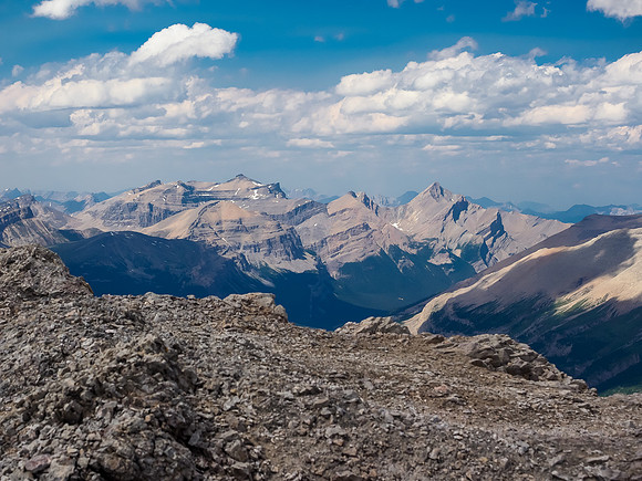 Loudon, Siffleur with other lessor known peaks at the end of the Siffleur River Valley.
