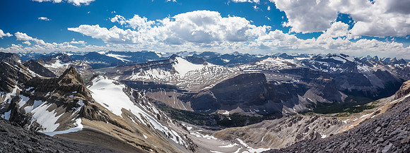 A glimpse of the Dolomite Creek Valley which we used to access Recondite Peak at its confluence with the Siffleur River.