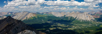 Divide Creek runs from Chirp Peak and Divide Pass at C-L to the Red Deer River below.
