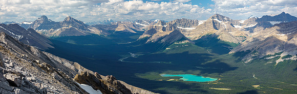 Skeleton Lake and the upper Red Deer River valley.