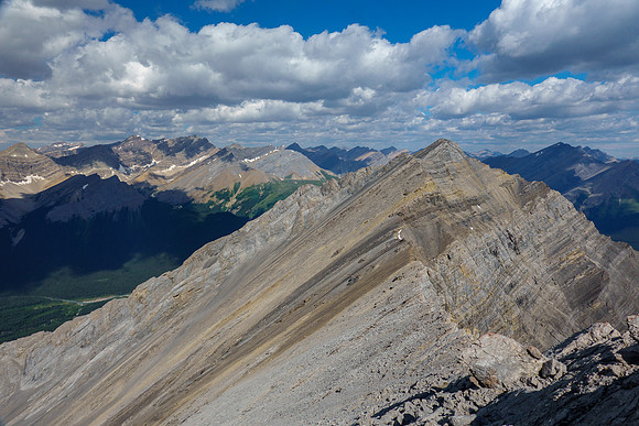 Prow Mountain is lower than Greater Prow but the only official summit on this long massif.