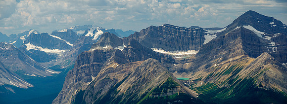 Mount Drummond is spectacular from this angle! Mount Victoria at left bg.