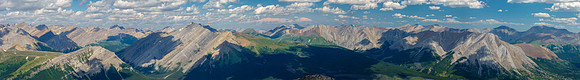 McConnell Creek at left with Divide Pass / Creek at center and Tyrrell Creek at right.
