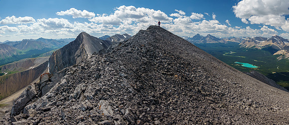 Phil takes in the wonderful summit views from Prow Mountain.