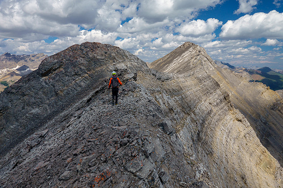 Traversing to Prow Mountain.