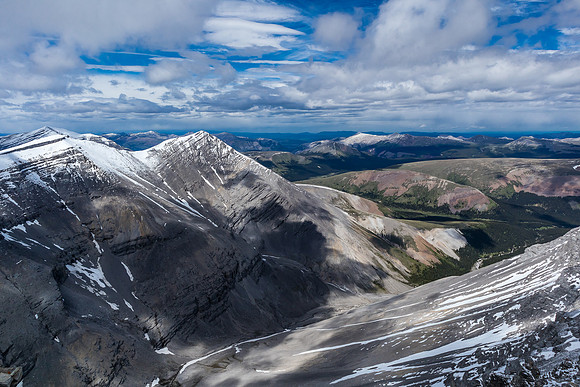 Scalp Peak at distant center.
