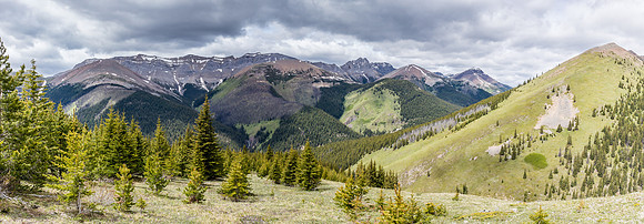 Mount Tyrrell (L) is the only named peak directly across Tyrrell Creek to the west.